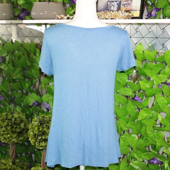 Vineyard Vines Women's Blue Cotton Modal Swing Tee Top SZ Small Blue - Picture 3 of 5